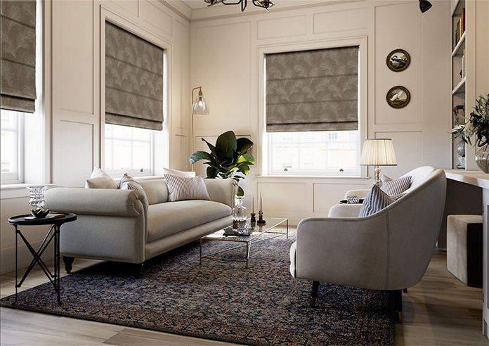 Feather, Coffee - Roman Blind - Image 7